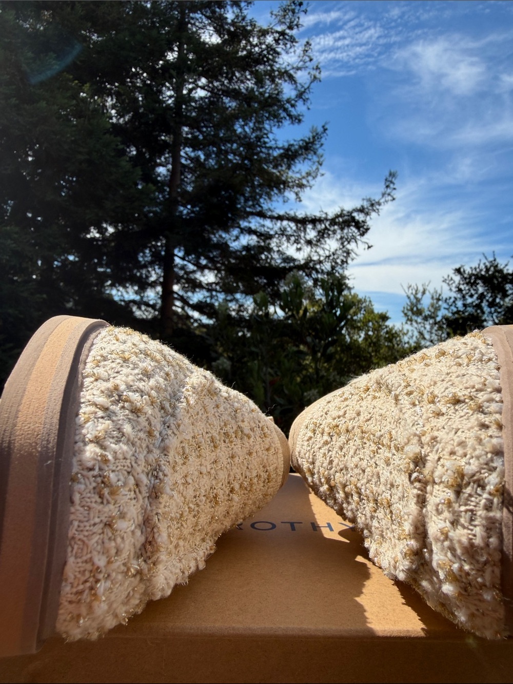 Rothy's Cream Tweed Women's Slip-On Loafers - Picture 8 of 10